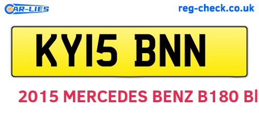 KY15BNN are the vehicle registration plates.