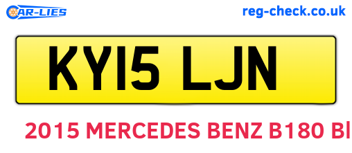 KY15LJN are the vehicle registration plates.
