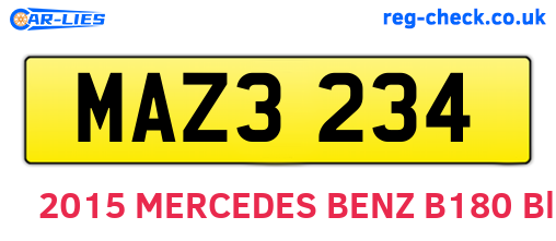 MAZ3234 are the vehicle registration plates.