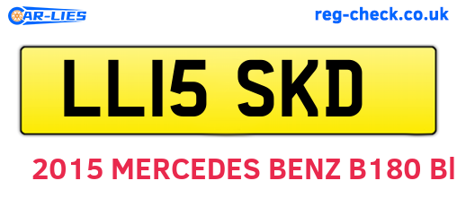 LL15SKD are the vehicle registration plates.