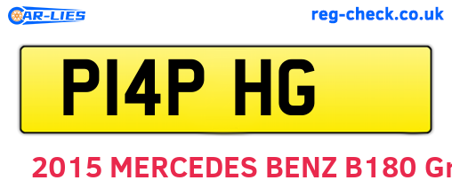P14PHG are the vehicle registration plates.