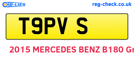 T9PVS are the vehicle registration plates.