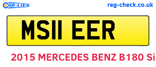 MS11EER are the vehicle registration plates.