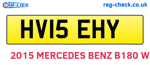 HV15EHY are the vehicle registration plates.