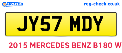 JY57MDY are the vehicle registration plates.
