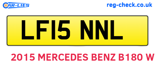 LF15NNL are the vehicle registration plates.