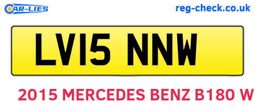 LV15NNW are the vehicle registration plates.