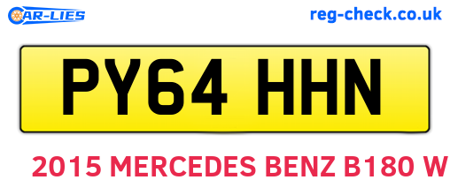 PY64HHN are the vehicle registration plates.