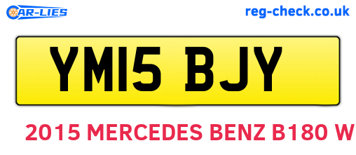 YM15BJY are the vehicle registration plates.
