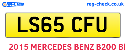 LS65CFU are the vehicle registration plates.