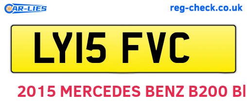 LY15FVC are the vehicle registration plates.