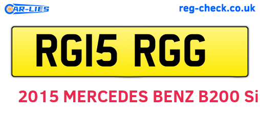 RG15RGG are the vehicle registration plates.