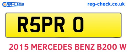 R5PRO are the vehicle registration plates.