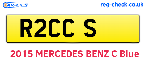 R2CCS are the vehicle registration plates.
