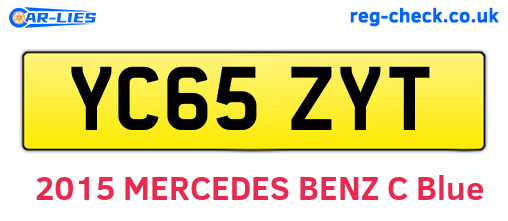 YC65ZYT are the vehicle registration plates.