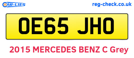 OE65JHO are the vehicle registration plates.