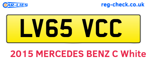 LV65VCC are the vehicle registration plates.