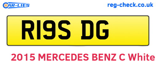 R19SDG are the vehicle registration plates.