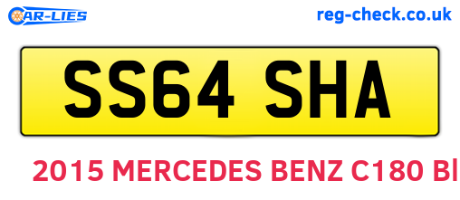 SS64SHA are the vehicle registration plates.