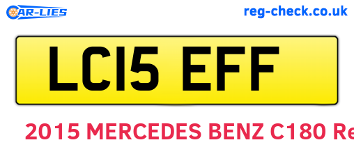 LC15EFF are the vehicle registration plates.