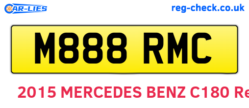 M888RMC are the vehicle registration plates.