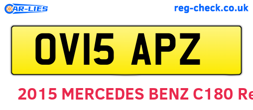 OV15APZ are the vehicle registration plates.