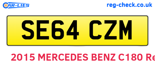 SE64CZM are the vehicle registration plates.