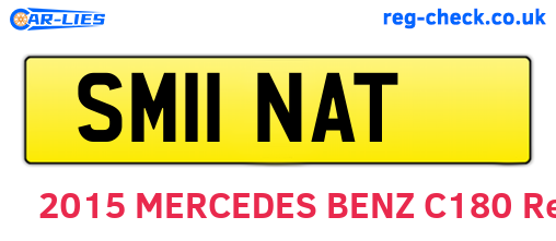 SM11NAT are the vehicle registration plates.