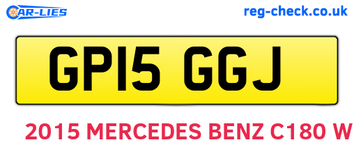 GP15GGJ are the vehicle registration plates.