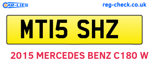 MT15SHZ are the vehicle registration plates.