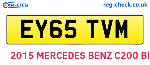 EY65TVM are the vehicle registration plates.