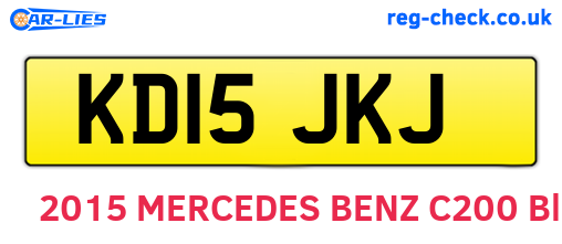 KD15JKJ are the vehicle registration plates.