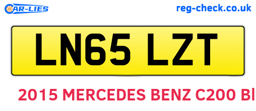 LN65LZT are the vehicle registration plates.