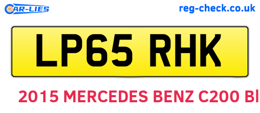 LP65RHK are the vehicle registration plates.