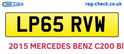 LP65RVW are the vehicle registration plates.