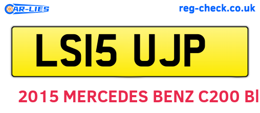 LS15UJP are the vehicle registration plates.