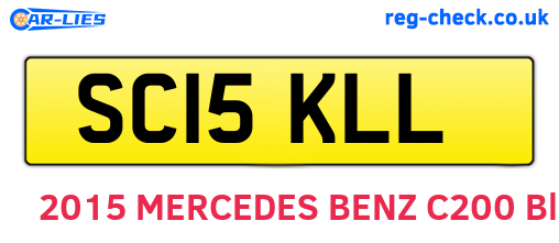 SC15KLL are the vehicle registration plates.