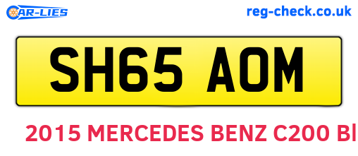SH65AOM are the vehicle registration plates.