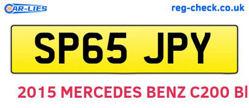 SP65JPY are the vehicle registration plates.