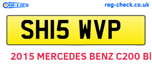SH15WVP are the vehicle registration plates.