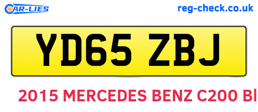 YD65ZBJ are the vehicle registration plates.
