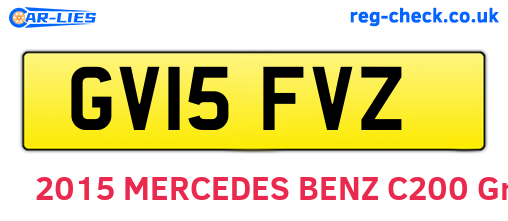 GV15FVZ are the vehicle registration plates.