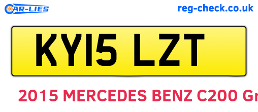 KY15LZT are the vehicle registration plates.