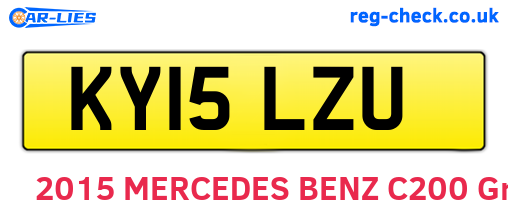KY15LZU are the vehicle registration plates.