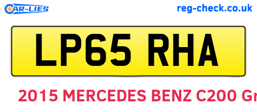 LP65RHA are the vehicle registration plates.