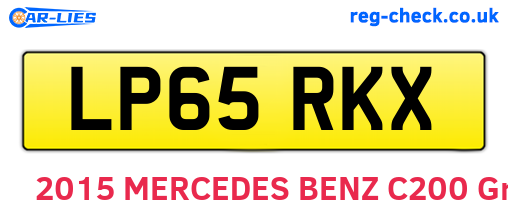 LP65RKX are the vehicle registration plates.