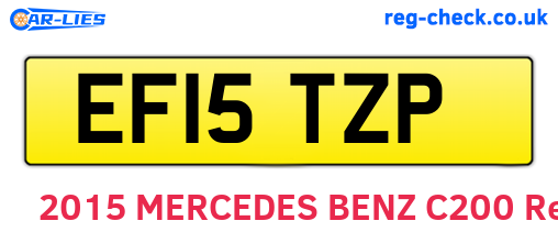 EF15TZP are the vehicle registration plates.