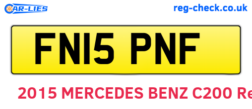 FN15PNF are the vehicle registration plates.