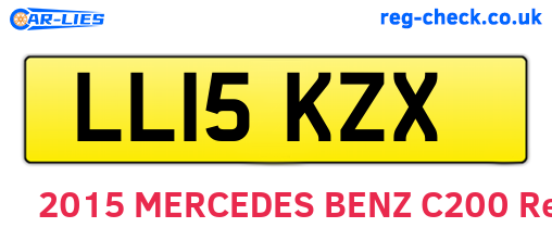 LL15KZX are the vehicle registration plates.