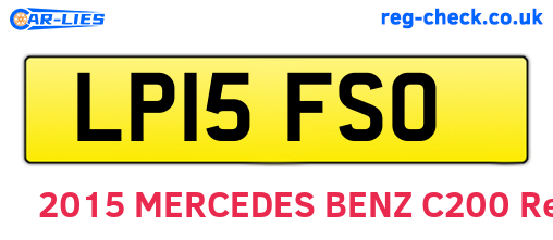 LP15FSO are the vehicle registration plates.